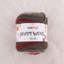 KNİT ME HAPPY WOOL EL ÖRGÜ İPİ 100 G.190 MT. - Thumbnail