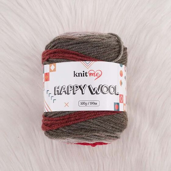 KNİT ME HAPPY WOOL EL ÖRGÜ İPİ 100 G.190 MT.