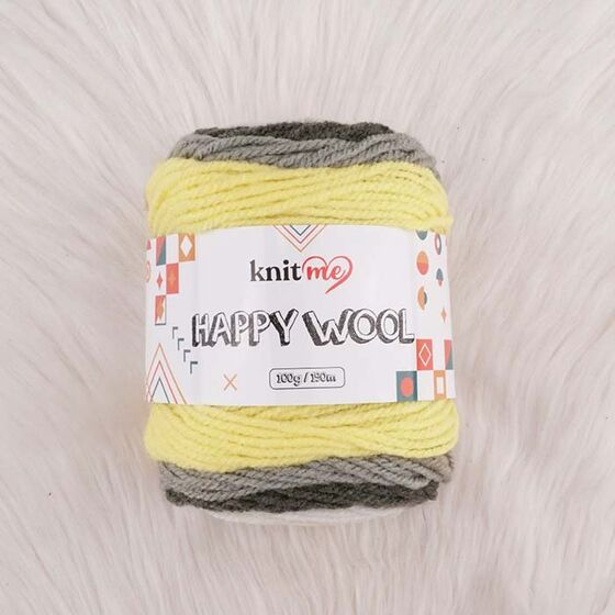 KNİT ME HAPPY WOOL EL ÖRGÜ İPİ 100 G.190 MT.