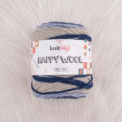 KNİT ME HAPPY WOOL EL ÖRGÜ İPİ 100 G.190 MT. - Thumbnail