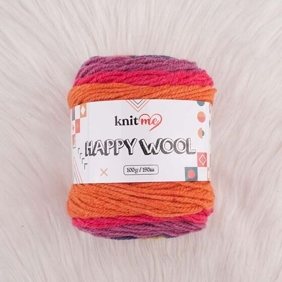 KNİT ME HAPPY WOOL EL ÖRGÜ İPİ 100 G.190 MT.