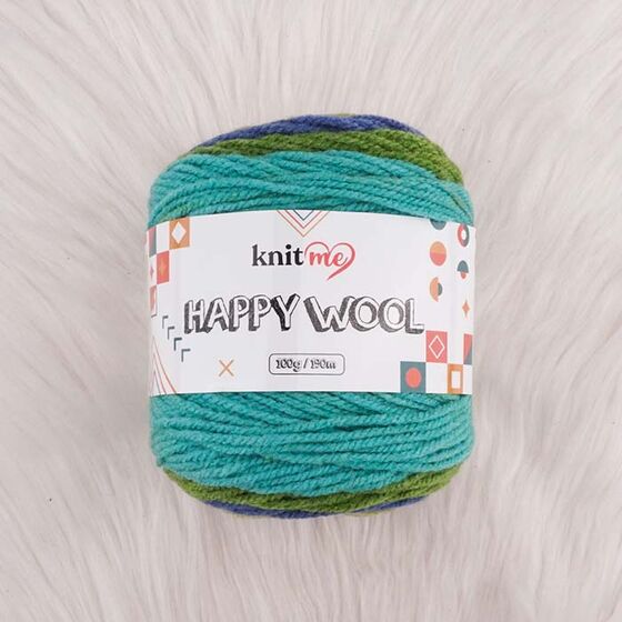 KNİT ME HAPPY WOOL EL ÖRGÜ İPİ 100 G.190 MT.