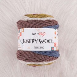 KNİT ME HAPPY WOOL EL ÖRGÜ İPİ 100 G.190 MT. - Thumbnail