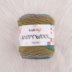 KNİT ME HAPPY WOOL EL ÖRGÜ İPİ 100 G.190 MT. - Thumbnail