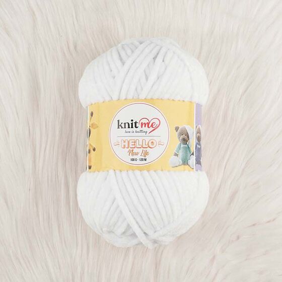 KNİT ME HELLO HAND KNITTING YARN 100 GR.120 MT.