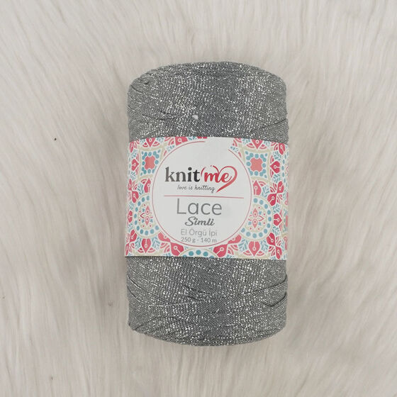 KNİT ME LACE SILVERY HAND KNITTING YARN 250 G.140 MT.