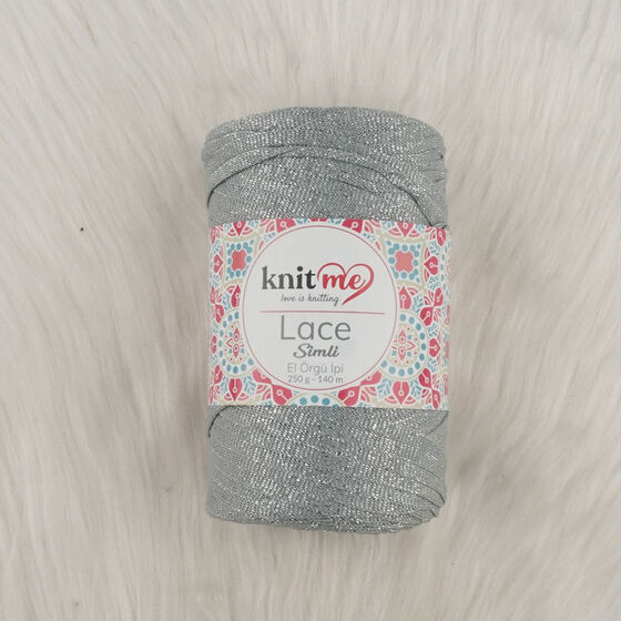 KNİT ME LACE SILVERY HAND KNITTING YARN 250 G.140 MT.