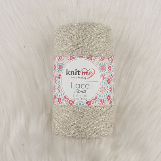 KNİT ME LACE SILVERY HAND KNITTING YARN 250 G.140 MT.