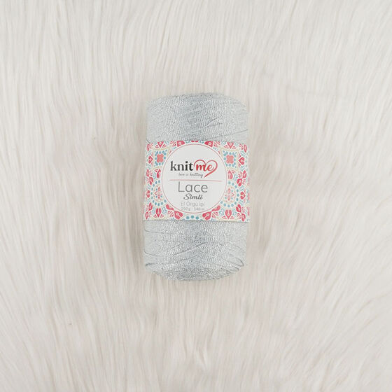 KNİT ME LACE SILVERY HAND KNITTING YARN 250 G.140 MT.