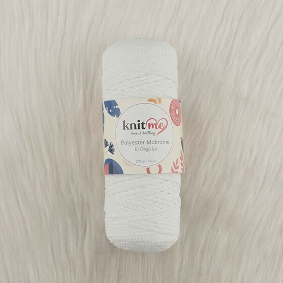 KNİT ME POLYESTER MACROME HAND KNITTING YARN 100 GR 140 M.