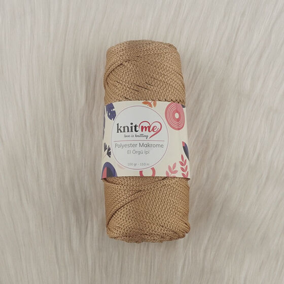 KNİT ME POLYESTER MACROME HAND KNITTING YARN 100 GR 140 M.