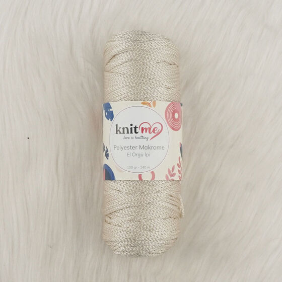 KNİT ME POLYESTER MACROME HAND KNITTING YARN 100 GR 140 M.