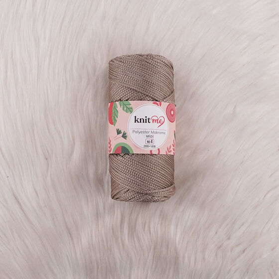 KNIT ME POLYESTER MACROME MIDI HAND KNITTING YARN NO:4 200 GR.145 MT.