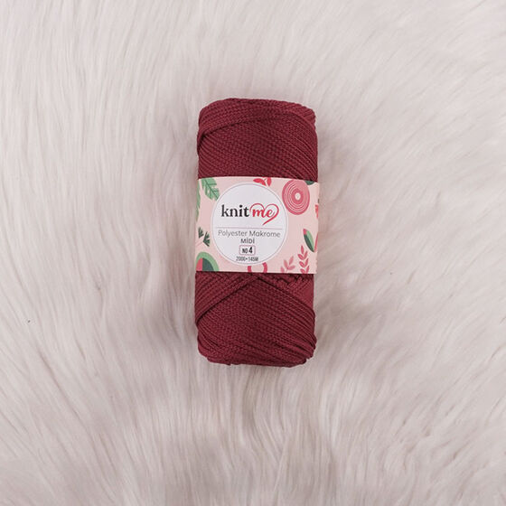 KNIT ME POLYESTER MACROME MIDI HAND KNITTING YARN NO:4 200 GR.145 MT.