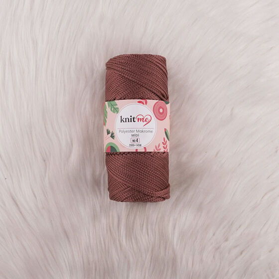 KNIT ME POLYESTER MACROME MIDI HAND KNITTING YARN NO:4 200 GR.145 MT.