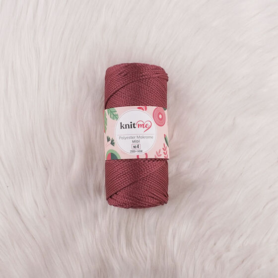 KNIT ME POLYESTER MACROME MIDI HAND KNITTING YARN NO:4 200 GR.145 MT.