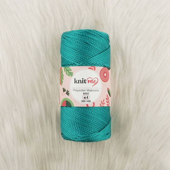 KNIT ME POLYESTER MACROME MIDI HAND KNITTING YARN NO:4 200 GR.145 MT.