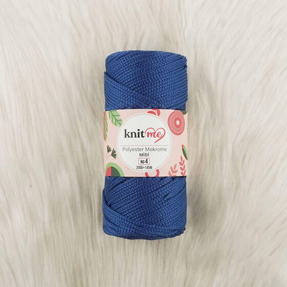 KNIT ME POLYESTER MACROME MIDI HAND KNITTING YARN NO:4 200 GR.145 MT.