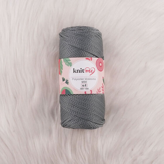 KNİT ME POLYESTER MAKROME MİDİ EL ÖRGÜ İPİ NO:4 200 GR.145 MT.