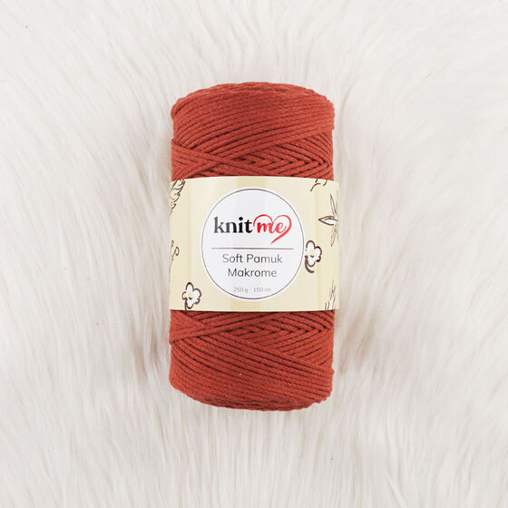 KNİT ME SOFT COTTON MACROME KNITTING YARN 250 G.150 MT.