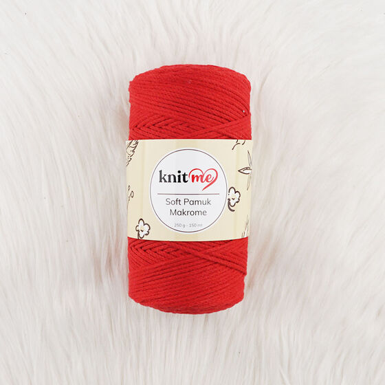 KNİT ME SOFT COTTON MACROME KNITTING YARN 250 G.150 MT.