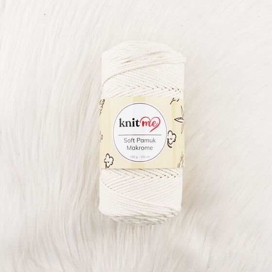 KNİT ME SOFT COTTON MACROME KNITTING YARN 250 G.150 MT.