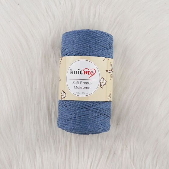 KNİT ME SOFT COTTON MACROME KNITTING YARN 250 G.150 MT.