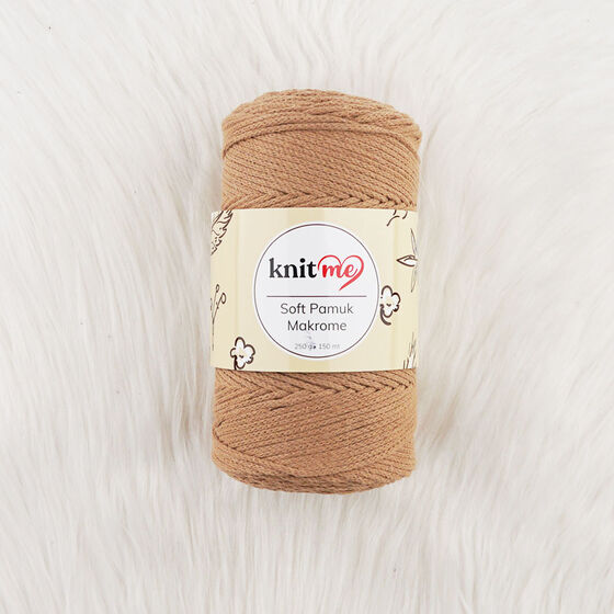 KNİT ME SOFT COTTON MACROME KNITTING YARN 250 G.150 MT.
