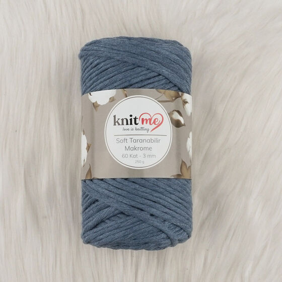 KNIT ME SOFT SCREENABLE MACROME THREAD 60 LAYER 3 MM.250 GR.