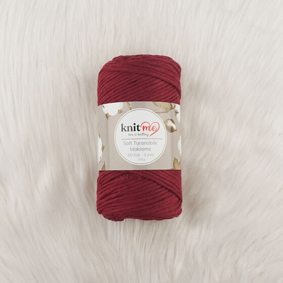 KNIT ME SOFT SCREENABLE MACROME THREAD 60 LAYER 3 MM.250 GR.