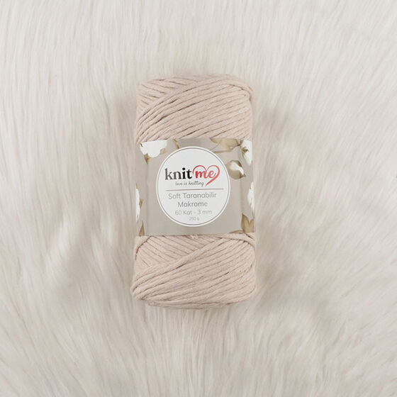 KNIT ME SOFT SCREENABLE MACROME THREAD 60 LAYER 3 MM.250 GR.