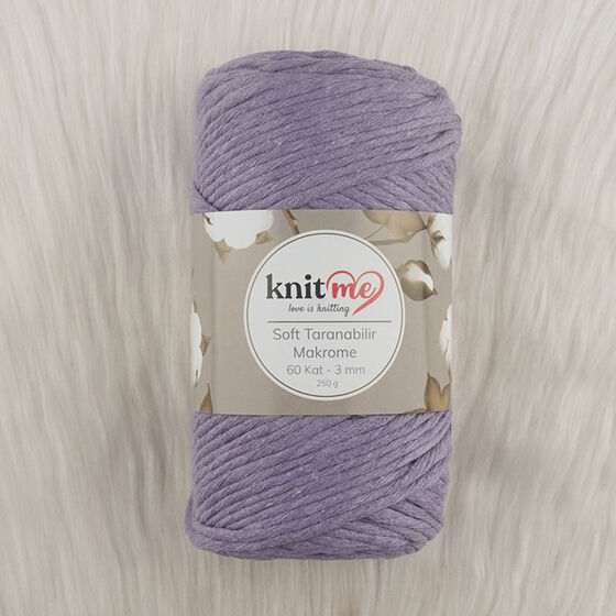 KNIT ME SOFT SCREENABLE MACROME THREAD 60 LAYER 3 MM.250 GR.