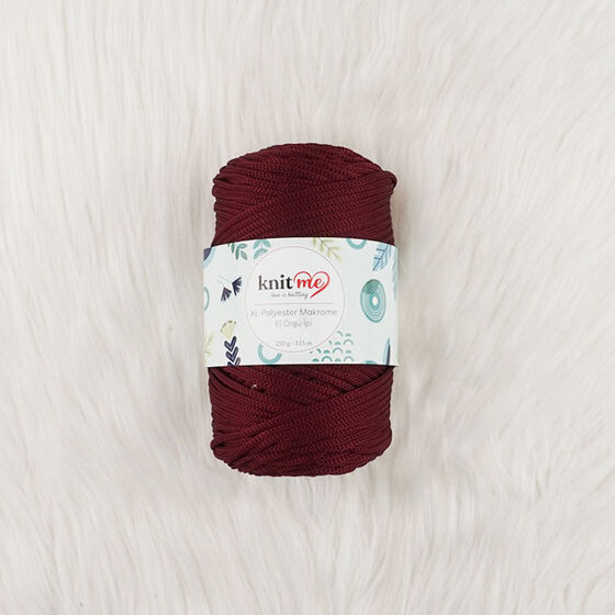 KNIT ME XL POLYESTER MACROME HAND KNITTING YARN 250 GR.115 M..