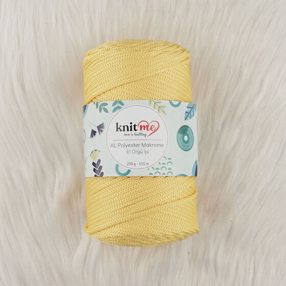 KNIT ME XL POLYESTER MACROME HAND KNITTING YARN 250 GR.115 M..