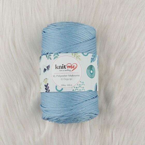 KNIT ME XL POLYESTER MACROME HAND KNITTING YARN 250 GR.115 M..