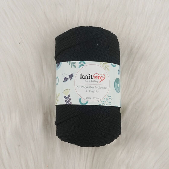 KNIT ME XL POLYESTER MACROME HAND KNITTING YARN 250 GR.115 M..