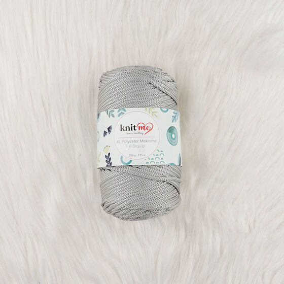KNIT ME XL POLYESTER MACROME HAND KNITTING YARN 250 GR.115 M..
