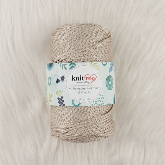 KNIT ME XL POLYESTER MACROME HAND KNITTING YARN 250 GR.115 M..