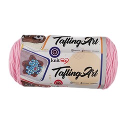 KNİTME - KNİT ME XL TAFTİNG ART EL ÖRGÜ İPİ BEBE PEMBE 400 GR
