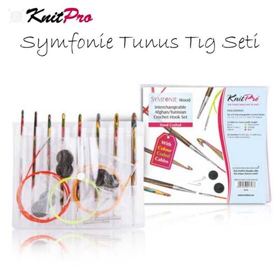 KNİTPRO 20735 SYMFONİE DEĞİŞTİRİLEBİLİR TUNUS MİSİNALI ŞİŞ SETİ