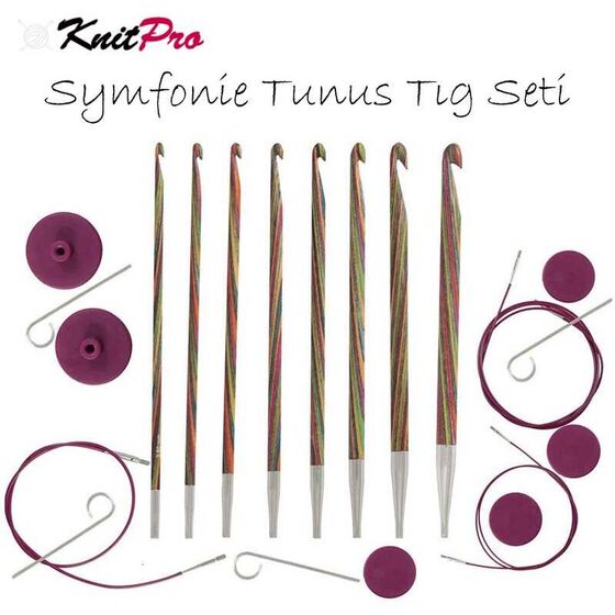 KNİTPRO 20735 SYMFONİE DEĞİŞTİRİLEBİLİR TUNUS MİSİNALI ŞİŞ SETİ