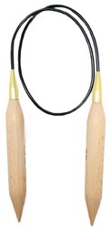 Knitpro - KNİTPRO 35370 JUMBO 20.00 MM. AHŞAP MİSİNALI ŞİŞ