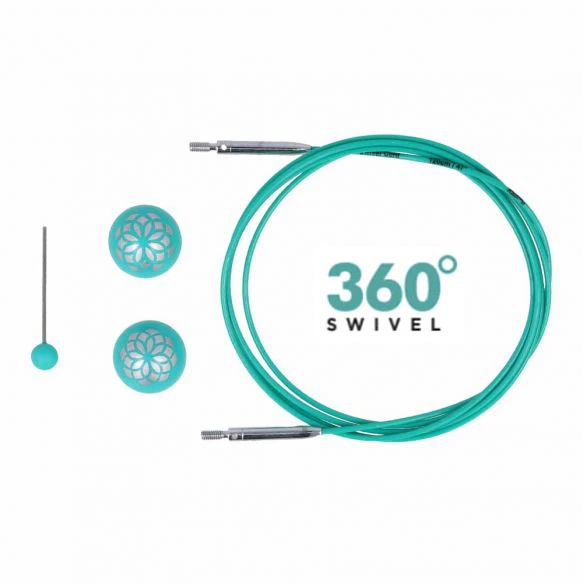 Knitpro - KNİTPRO 36604 MİNDFUL 80 CM.DEĞİŞTİRLEBİLİR DÖNER KABLO