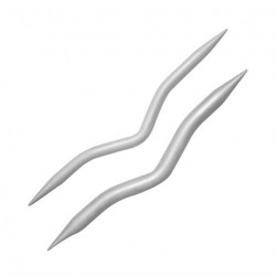 Knitpro - KNİTPRO 45503 6.00 MM. AND 8.00MM. ALUMINUM TWISTED SKEWERS SET