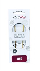 Knitpro - KNİTPRO 47062 ZİNG 40 CM. 2.25 MM. MİSİNALI ŞİŞ