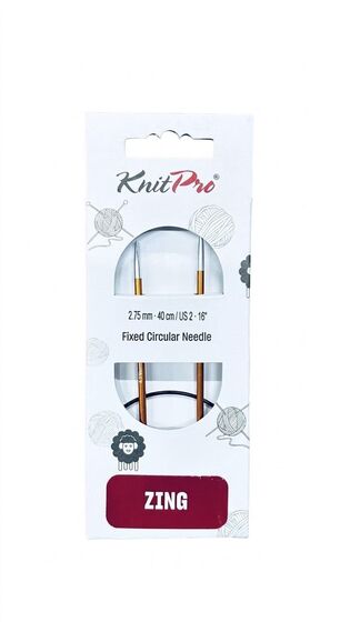 KNİTPRO 47064 ZİNG 40 CM. 2.75 MM. MİSİNALI ŞİŞ