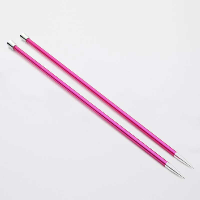 Knitpro - KNİTPRO 47241 ZİNG 25 CM. 5.00 MM. ÖRGÜ ŞİŞİ Renk: Yakut Pembe