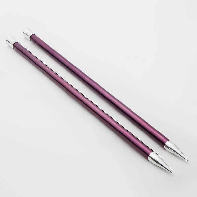 Knitpro - KNİTPRO 47243 ZİNG 25 CM. 6.00 MM. ÖRGÜ ŞİŞİ Renk: Mürdüm