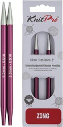 Knitpro - KNİTPRO 47507 ZİNG 6.00 MM. DEĞİŞTİRİLEBİLİR ŞİŞ UCU