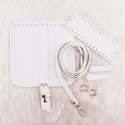 LEATHER MINI BAG KIT WITH HANGING CLOSURE 16 X 16 CM. - Thumbnail